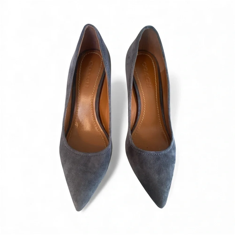 COACH • Gray Suede Pumps • Classic” SZ 9